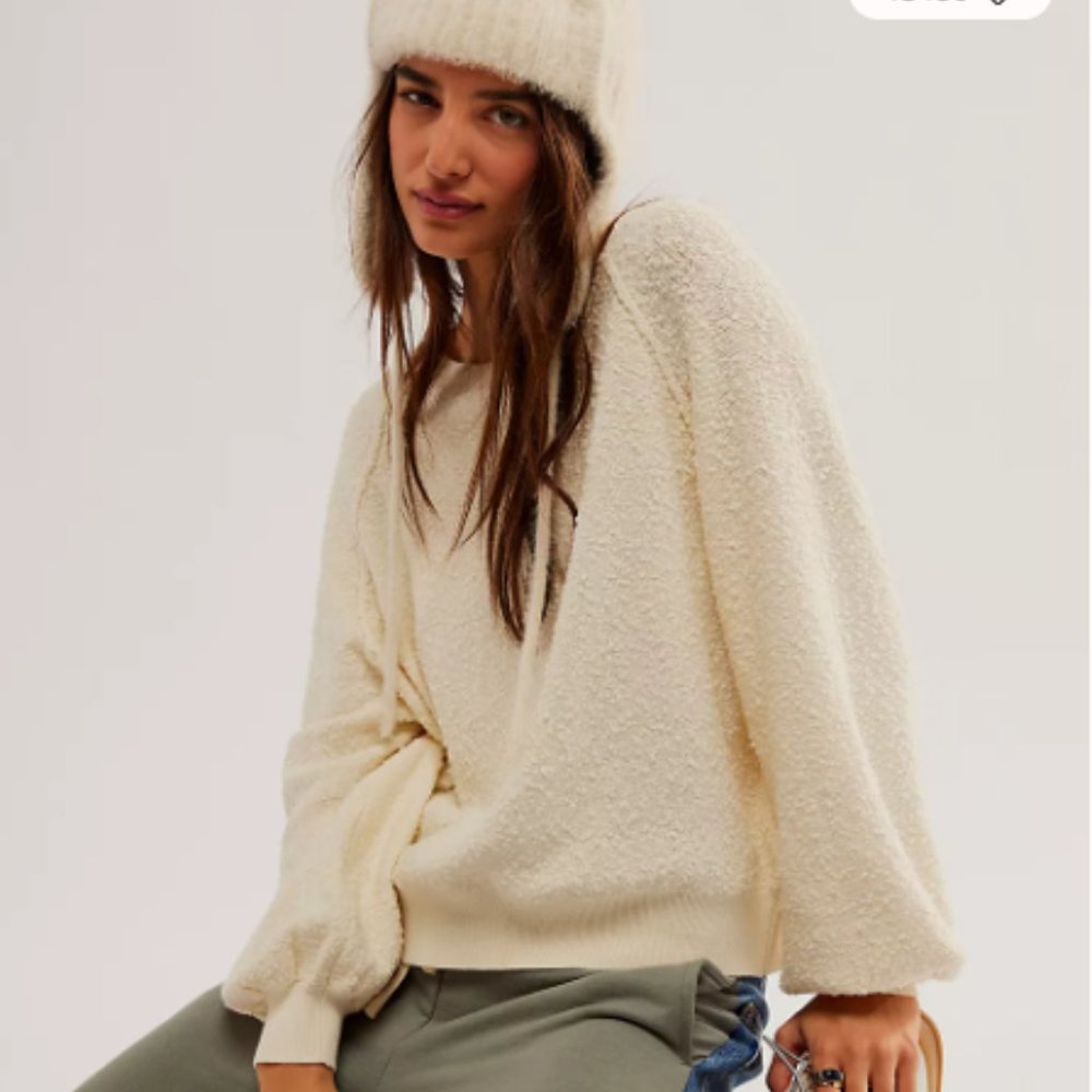 Free People Found My Friend Sweater - Cream